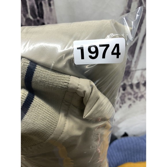 Dunbrooke Club Collection Henley Pullover Sweaters Mens X-Large Beige Lined Logo - Picture 15 of 15